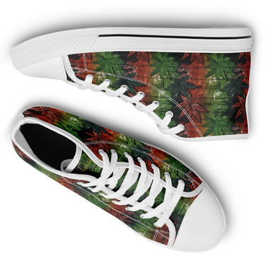 Chokefish™ Urban Peak Retro High Tops-Cannabis-005